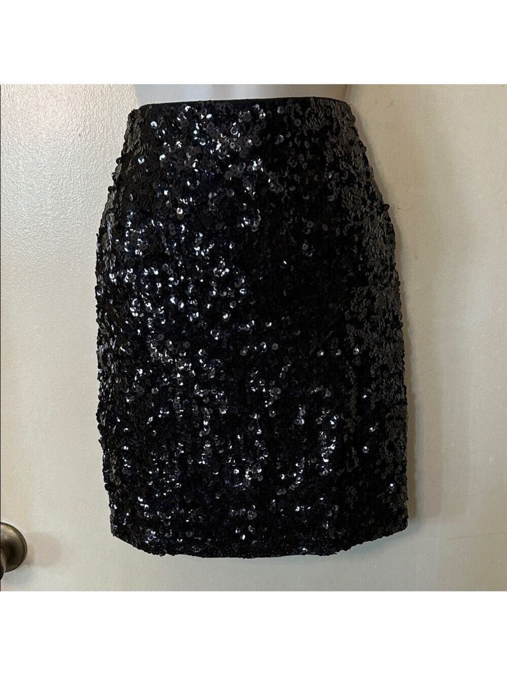 Maner Elegant Black Sequin Mini Skirt size XS